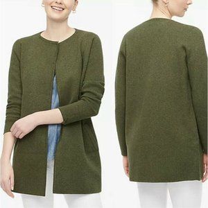 J Crew Vanessa Cotton Sweater Open Front Cardigan